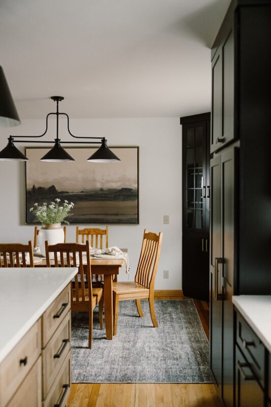 View of dining room from the kitchen.