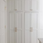 White pantry cabinets