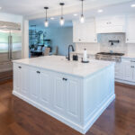 White painted kitchen cabinets