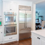 White painted kitchen cabinets