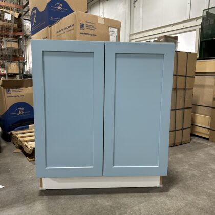 Base with Full Height Doors painted in Aquitaine