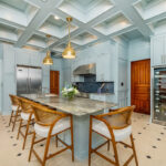 Light blue historic kitchen