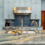 Light blue historic kitchen