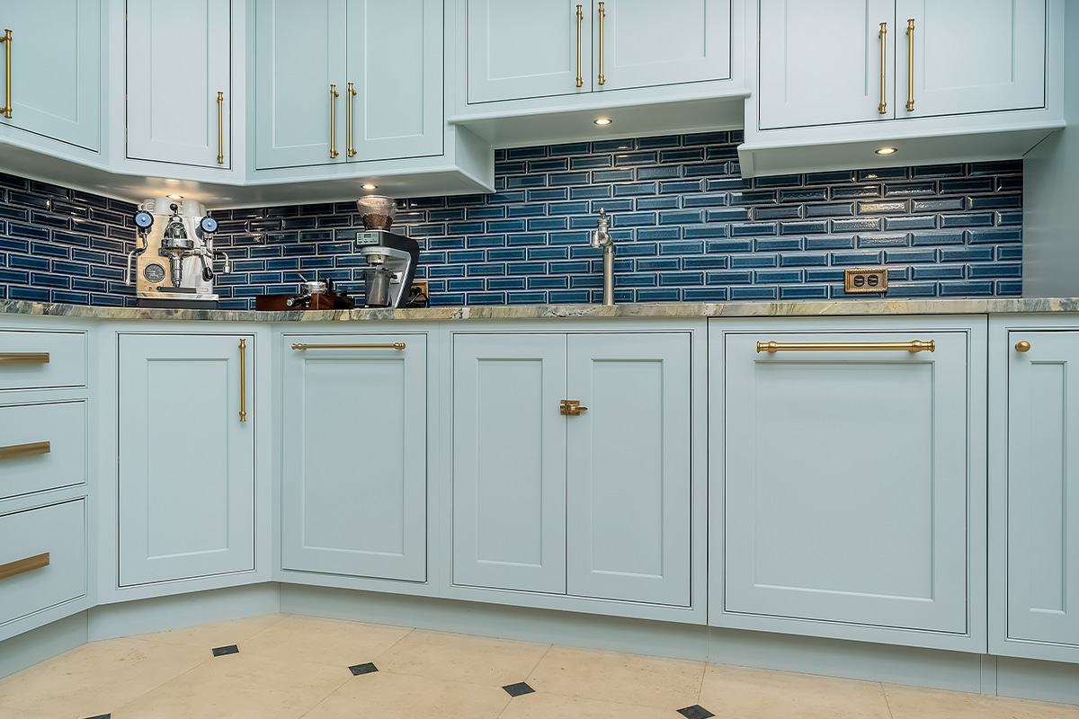 Light blue historic kitchen
