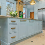 Light blue historic kitchen