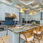 Light blue historic kitchen