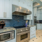 Light blue historic kitchen