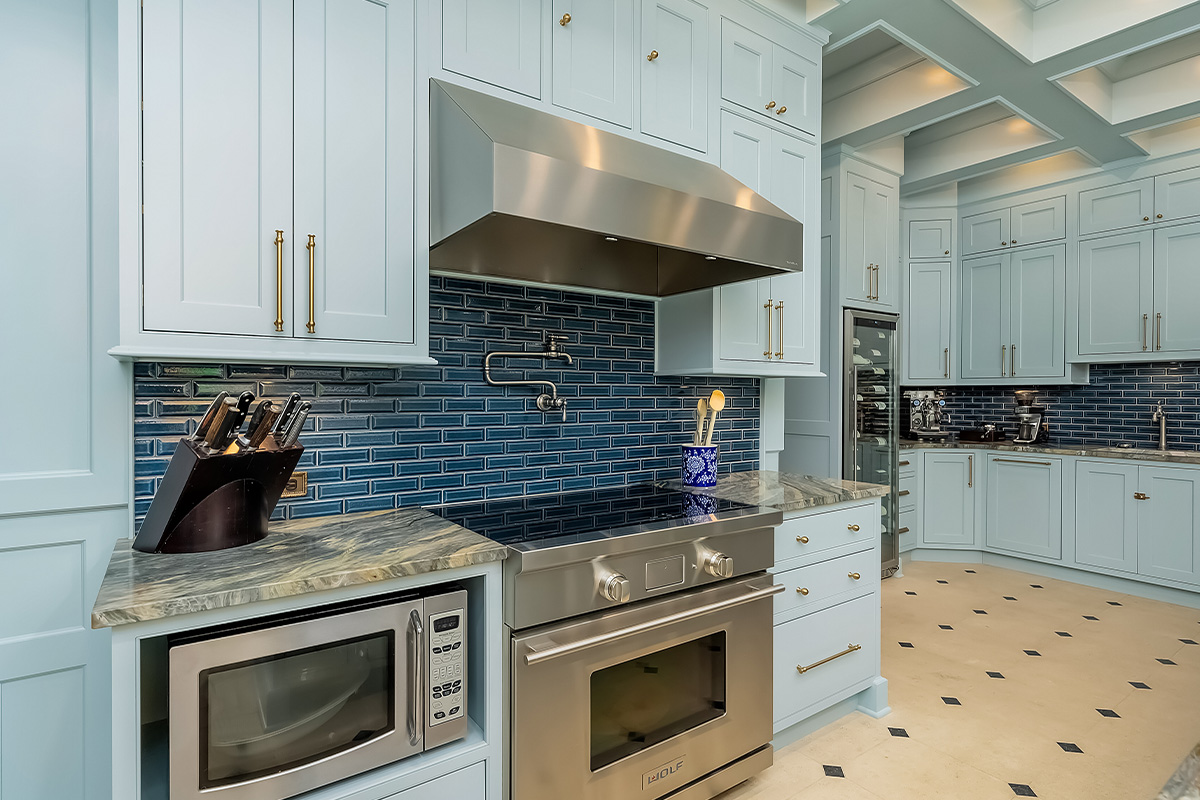 Light blue historic kitchen