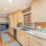 Light maple contemporary kitchen.