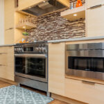 Light maple contemporary kitchen.