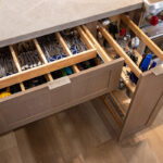 Silverware organizer in a drawer