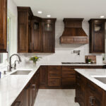 Walnut kitchen cabinets with rich Tawny finish