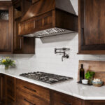Walnut kitchen cabinets with rich Tawny finish
