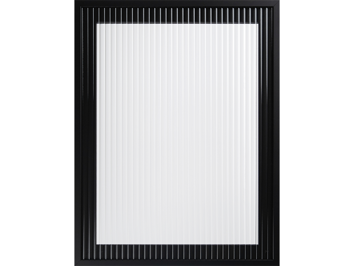 AF004 Onyx Reeded Glass
